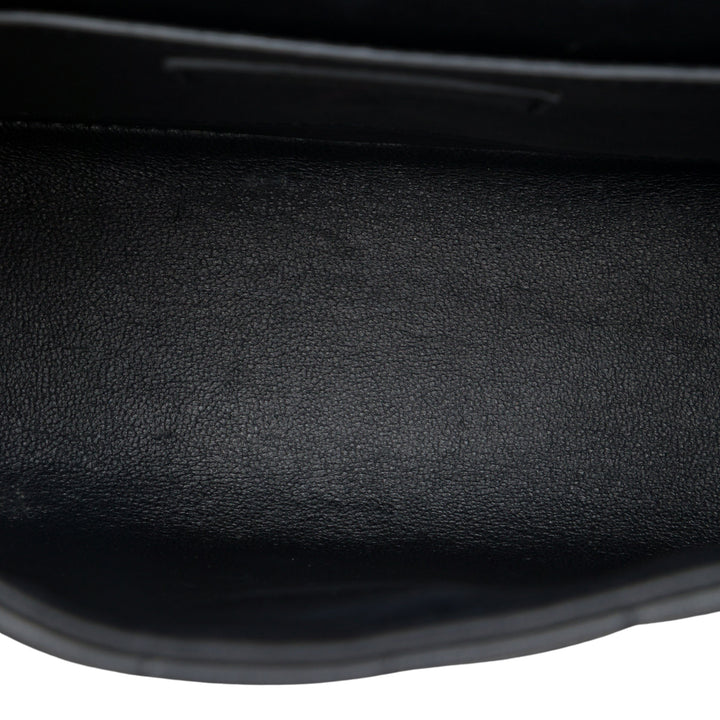 Saint Laurent Vicky Sac à chaîne Moyen Cuir d'agneau Noir – vue 4 – GABY PARIS