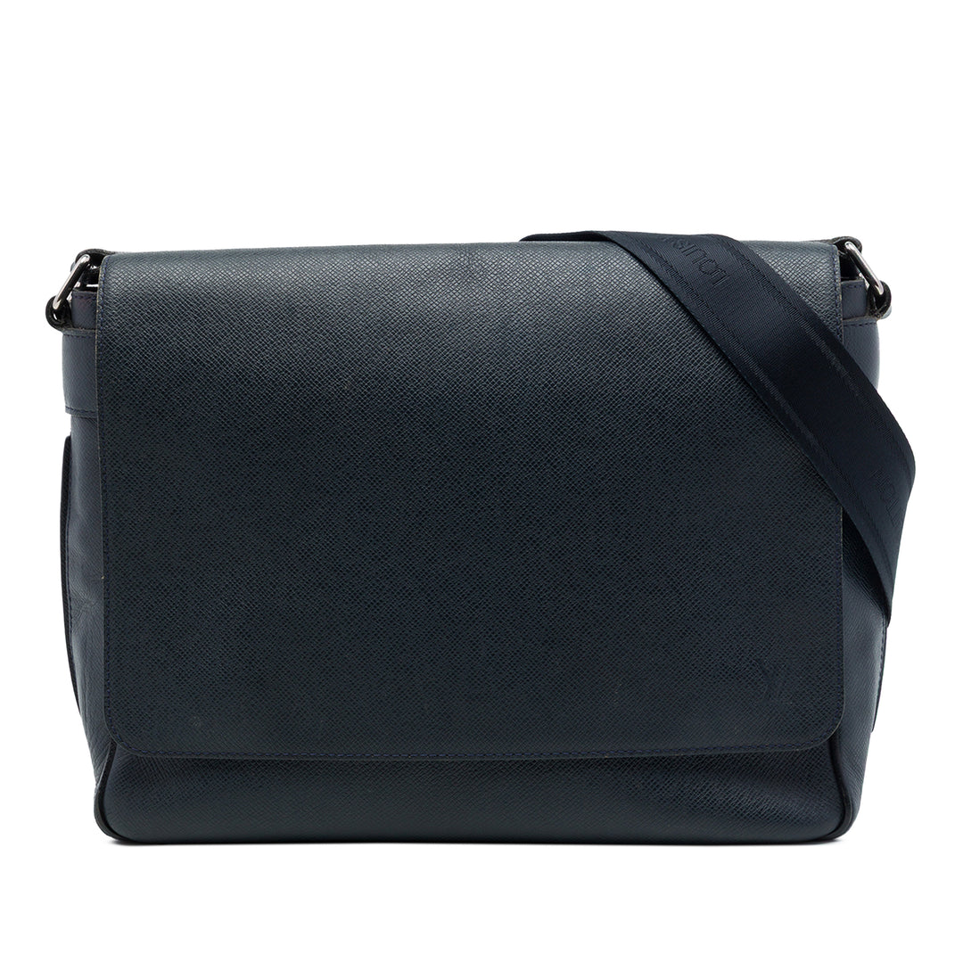 Louis Vuitton Taiga Roman MM Bleu – vue principale – GABY PARIS