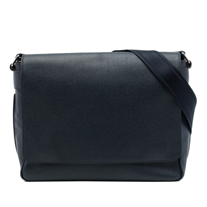 Louis Vuitton Taiga Roman MM Bleu – vue principale – GABY PARIS