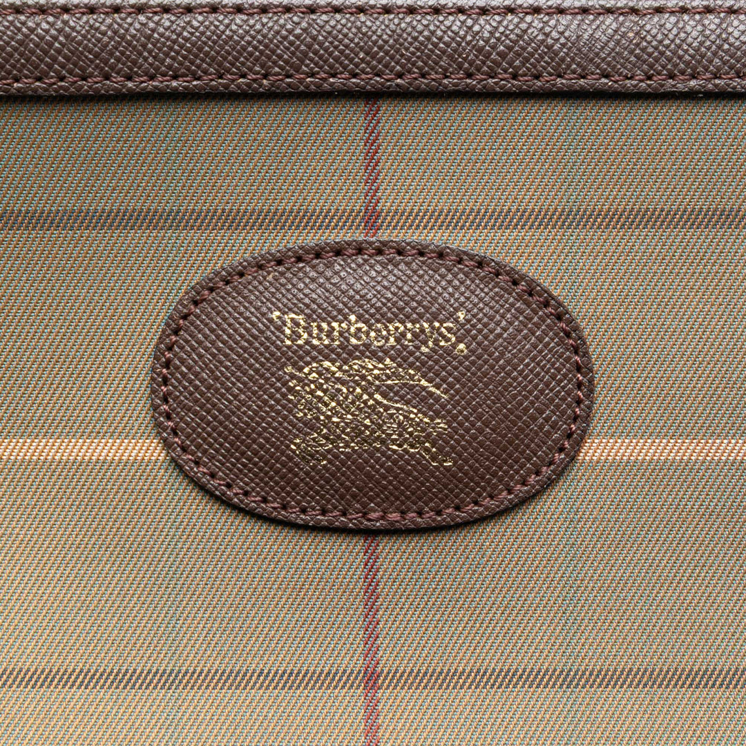 Burberry Vintage Check Toile Wristlet Pochette