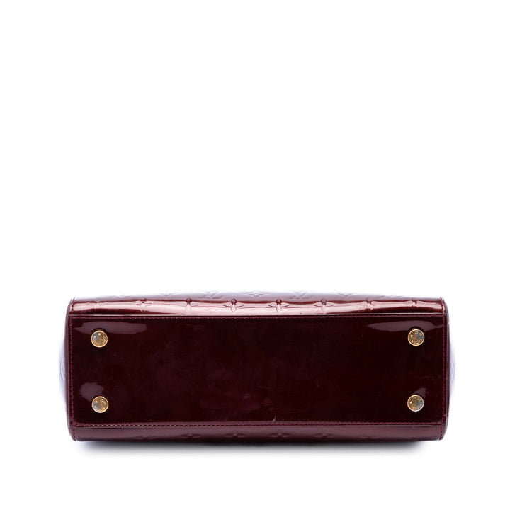 Brea MM Cuir verni Monogram Rouge