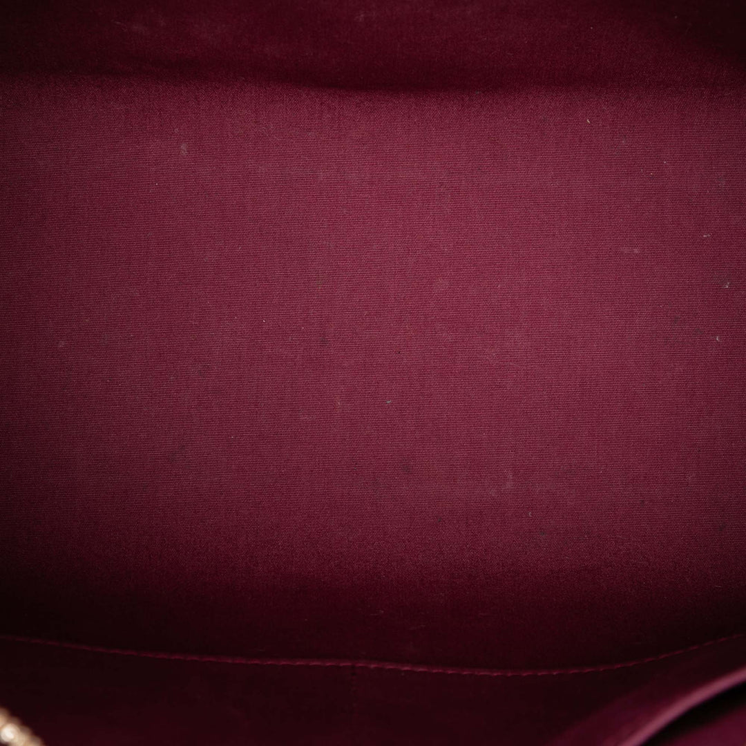 Brea MM Cuir verni Monogram Rouge