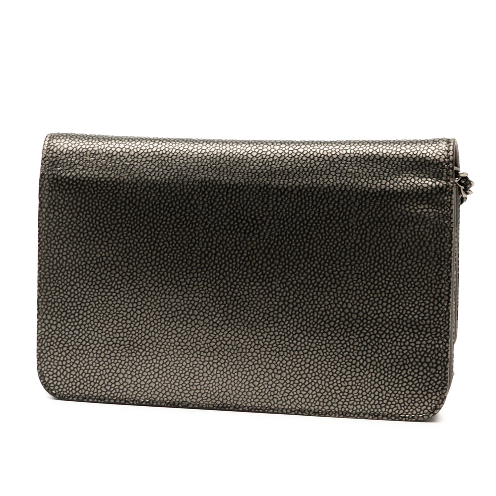 Chanel CC Métallisé Caviar Wallet on Chain Noir – GABY PARIS Authentique