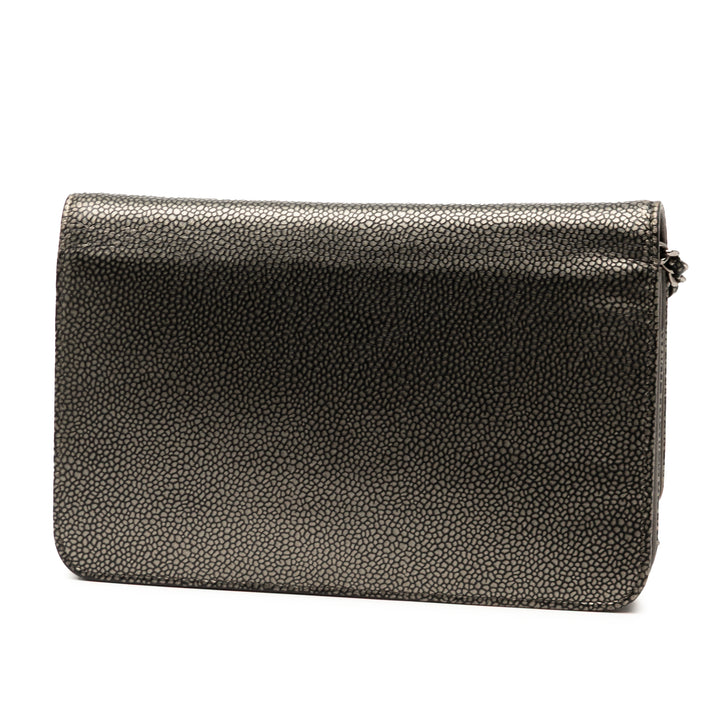 Chanel CC Métallisé Caviar Wallet on Chain Noir – GABY PARIS Authentique