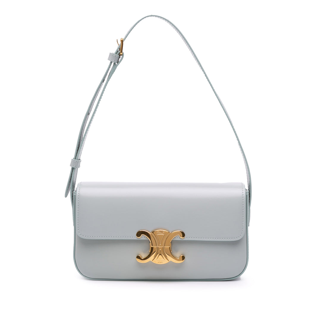 Celine Shiny Cuir de veau Claude Sac bandoulière Gris – GABY PARIS Authentique