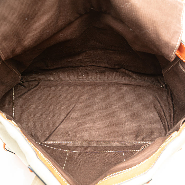 Anagram Canvas Tote Brown - Gaby Paris