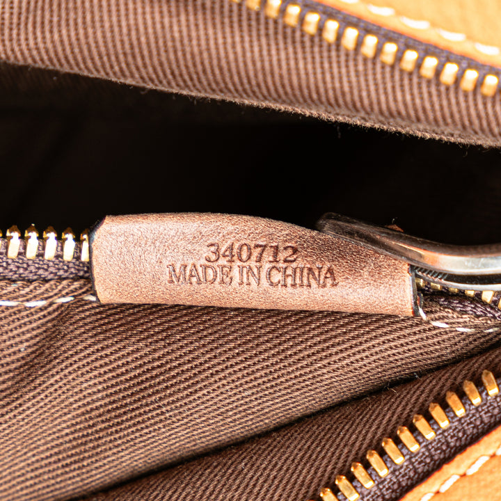 Anagram Canvas Tote Brown - Gaby Paris