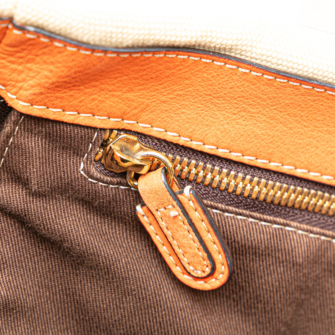 Anagram Canvas Tote Brown - Gaby Paris
