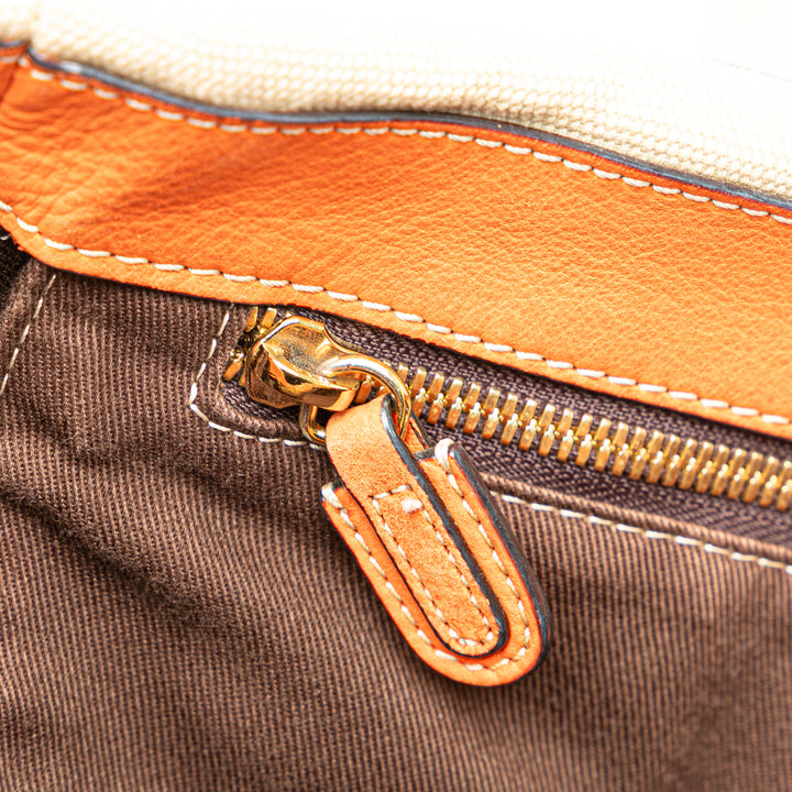 Anagram Canvas Tote Brown - Gaby Paris