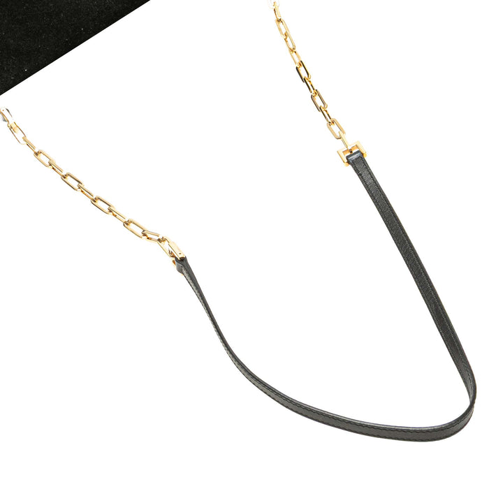 Suede Tiger Head Shoulder Bag Black - Gaby Paris
