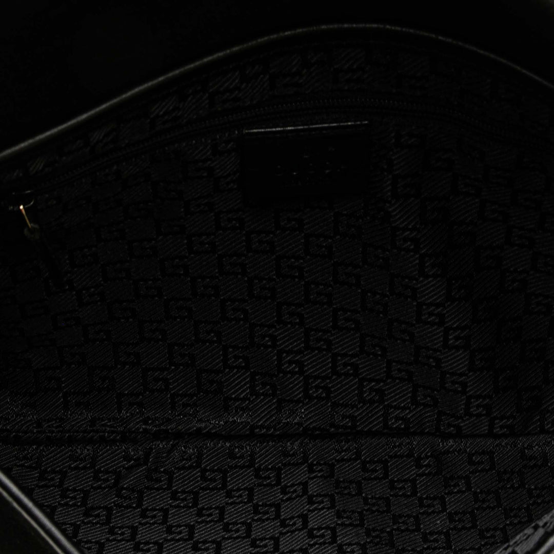 Suede Tiger Head Shoulder Bag Black - Gaby Paris