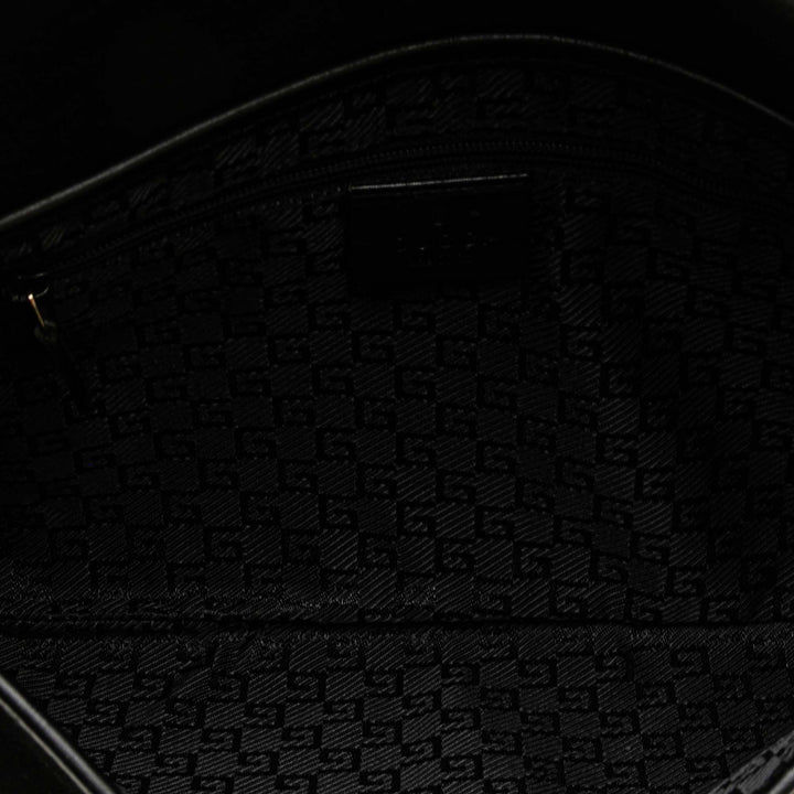 Suede Tiger Head Shoulder Bag Black - Gaby Paris