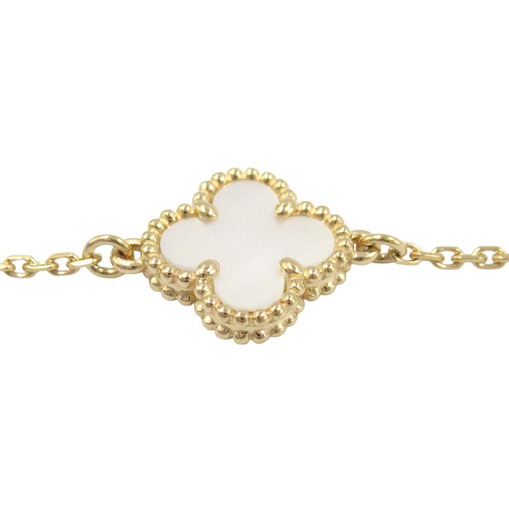 18K Yellow Gold and Mother of Pearl Sweet Alhambra Bracelet Gold - Gaby Paris