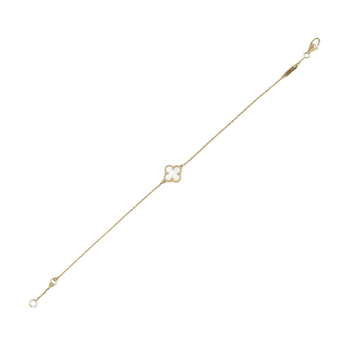 18K Yellow Gold and Mother of Pearl Sweet Alhambra Bracelet Gold - Gaby Paris