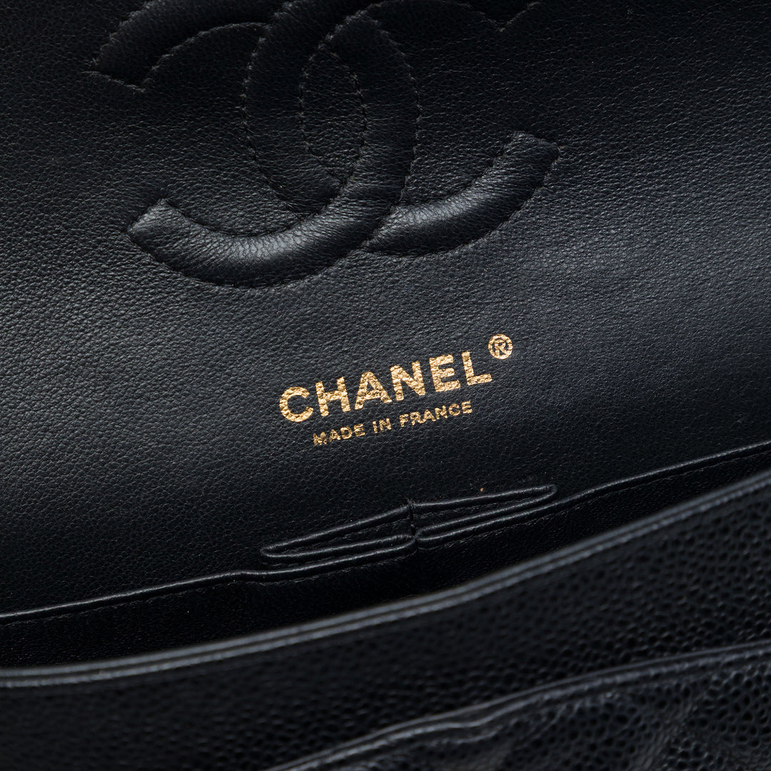 Chanel Medium Classic Caviar Double rabat