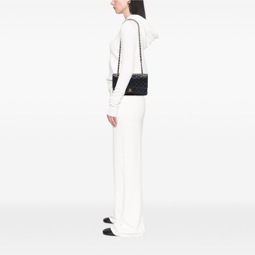 Chanel Medium Classic Caviar Double rabat