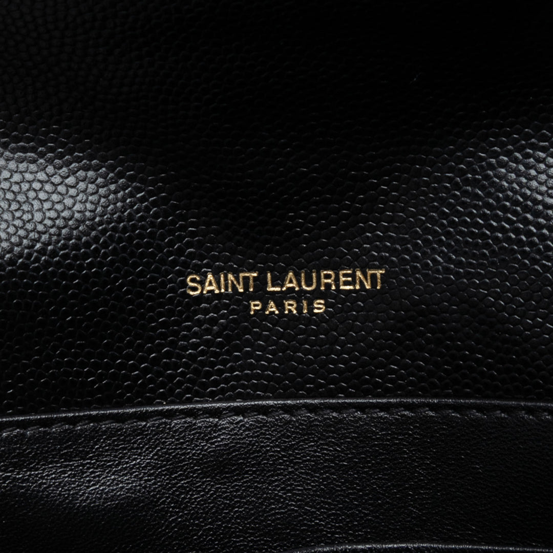 Saint Laurent Grain De Poudre Monogram Cassandra Chain Portefeuille