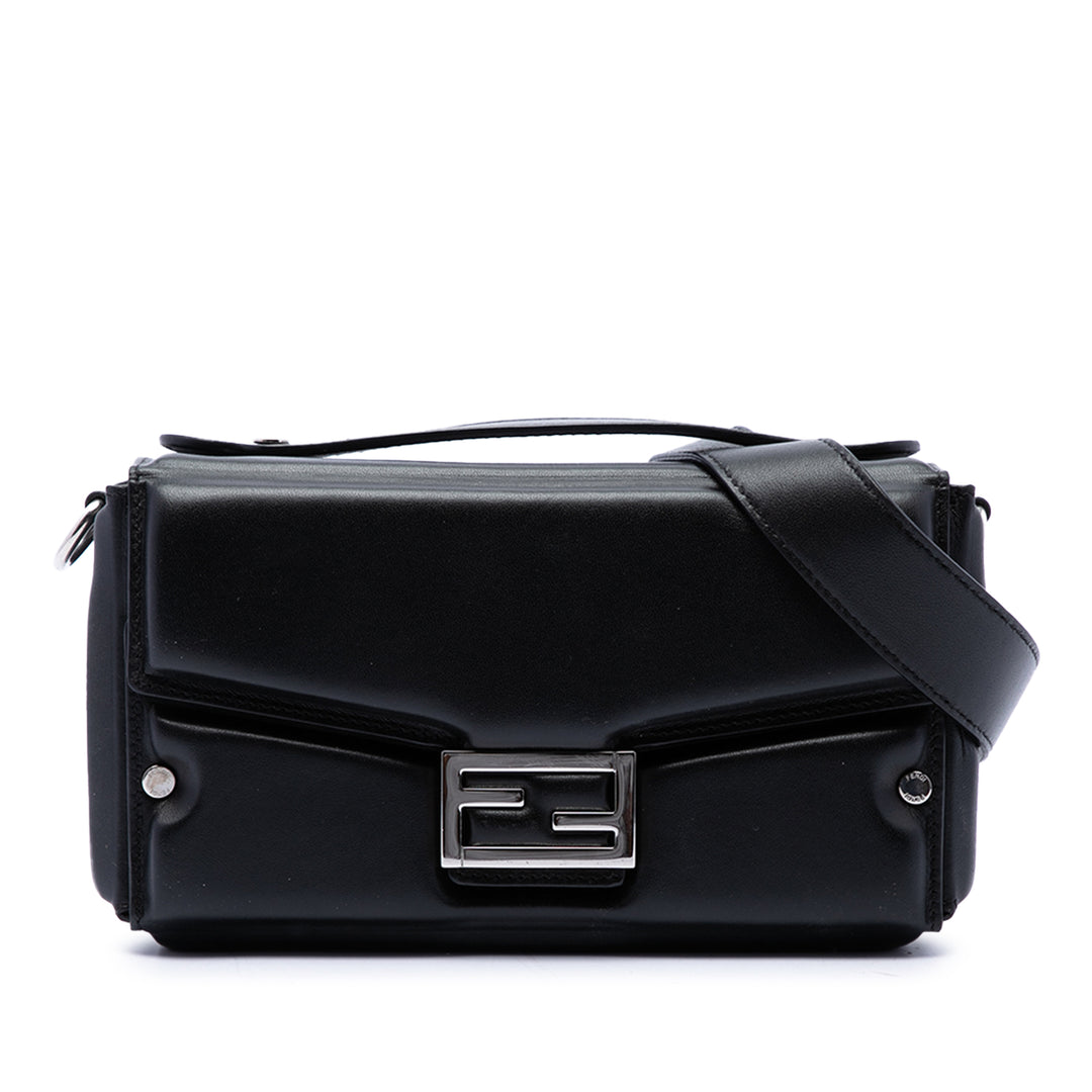 Fendi Souple Trunk Baguette Sac Noir – vue principale – GABY PARIS