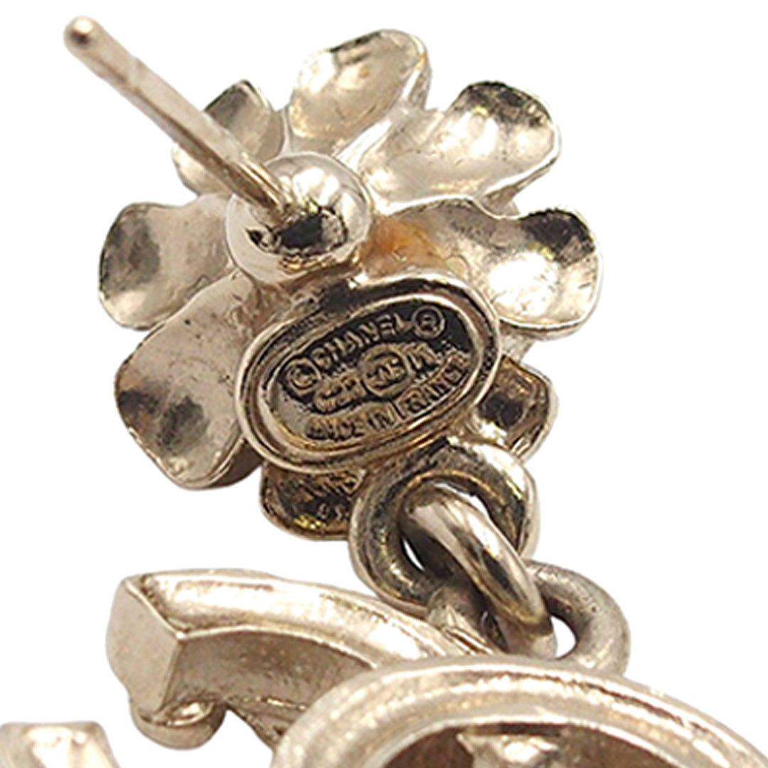 Chanel CC plaqué Perles fantaisie Rhinestone pendantes fermoir poussette Boucles d’oreilles – GABY PARIS Authentique