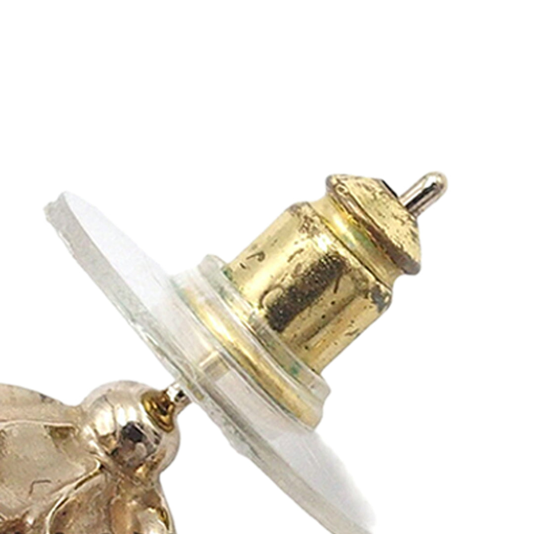 Chanel CC plaqué Perles fantaisie Rhinestone pendantes fermoir poussette Boucles d’oreilles – GABY PARIS Authentique