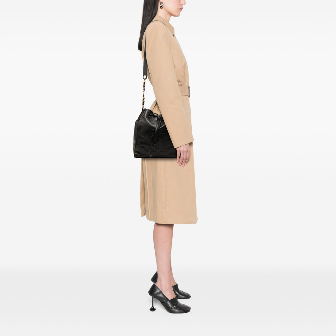 Chanel CC Sac à cordon seau Cuir d'agneau Noir – vue 6 – GABY PARIS
