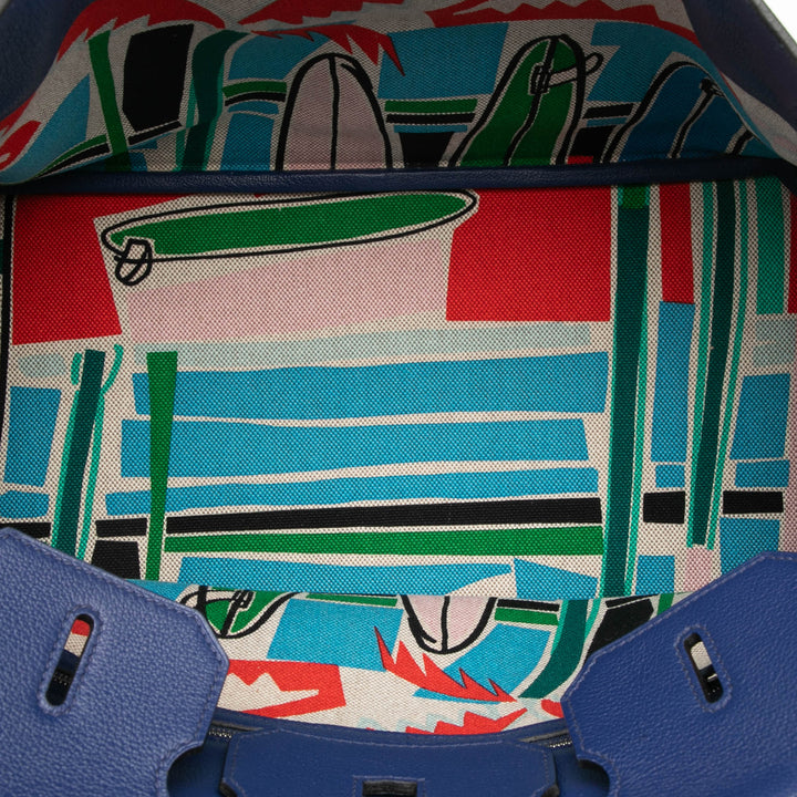 Hermès Édition limitée Taurillon Novillo Sea Surf et Fun Birkin Retourne 35
