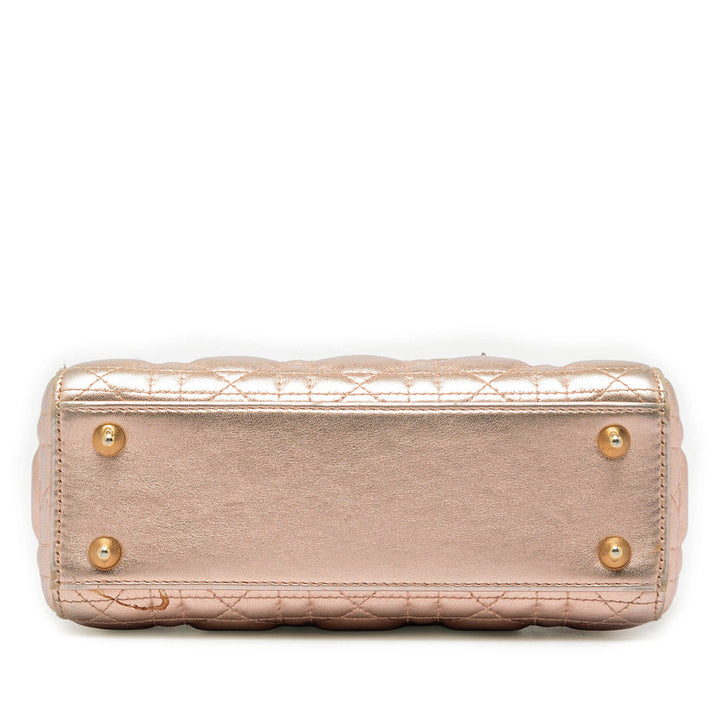 Dior Small Metallic Cuir d’agneau Cannage My ABCDior Lady Dior
