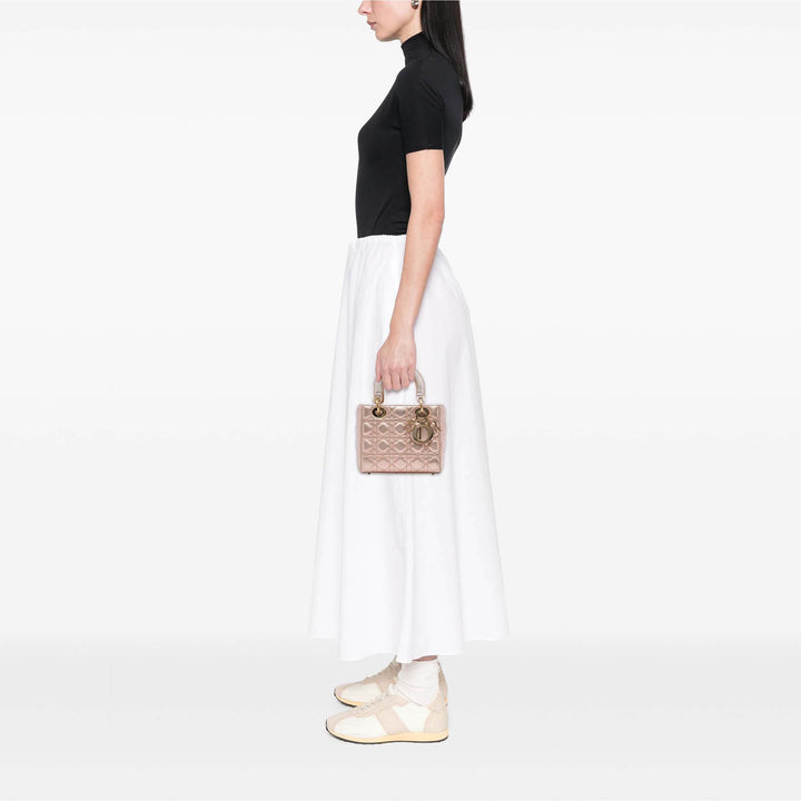 Dior Small Metallic Cuir d’agneau Cannage My ABCDior Lady Dior