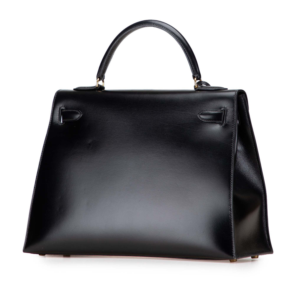 Hermès Box Calf Kelly Sellier 32 Noir – GABY PARIS Authentique