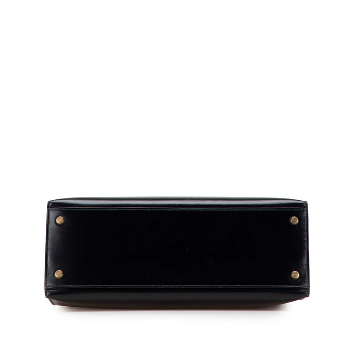 Hermès Box Calf Kelly Sellier 32 Noir – GABY PARIS Authentique