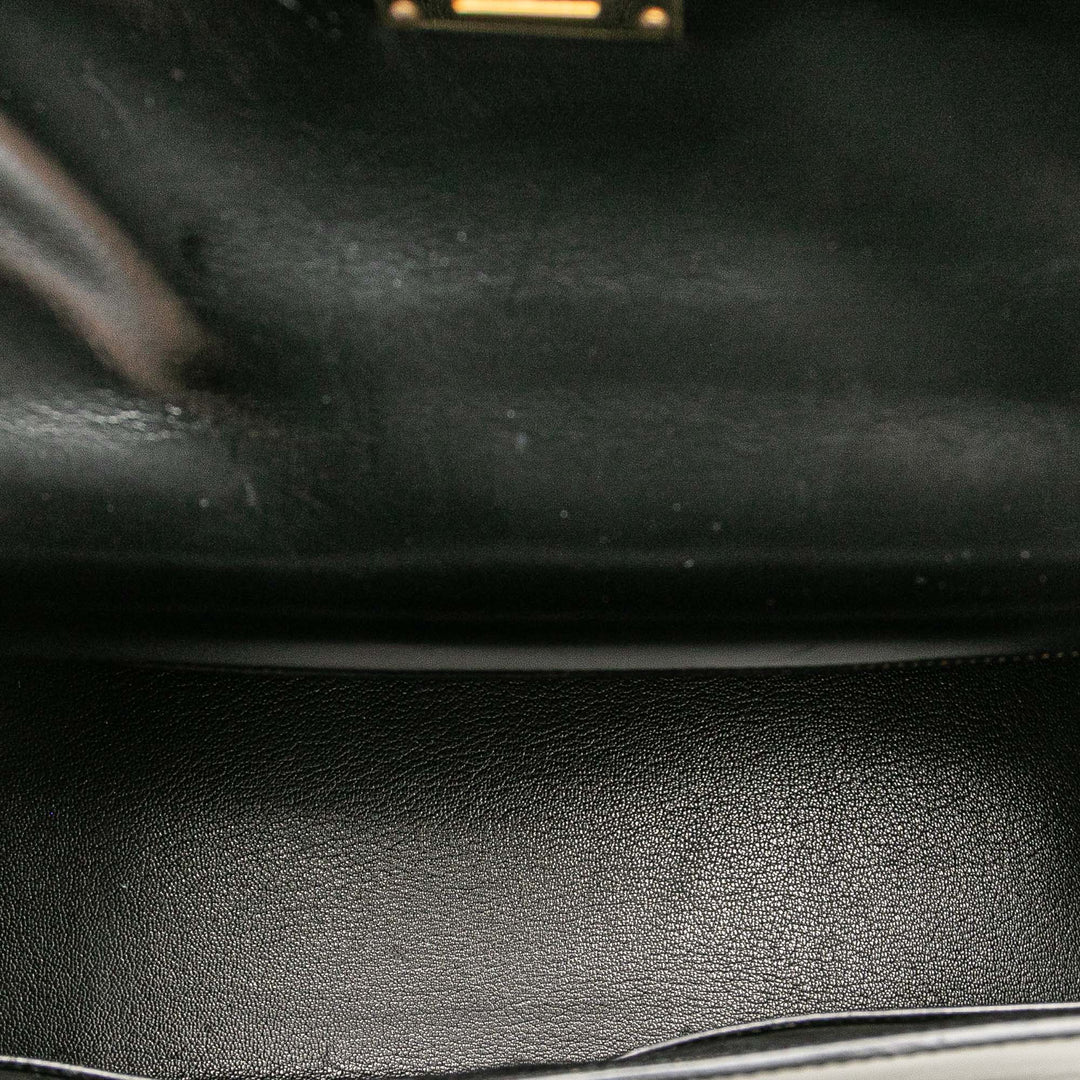 Hermès Box Calf Kelly Sellier 32 Noir – GABY PARIS Authentique
