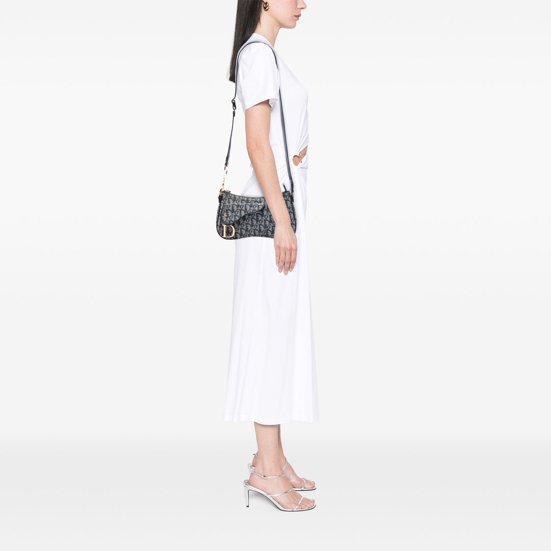 Dior Diorissimo Trotter Toile Double Saddle Sac porté croisé