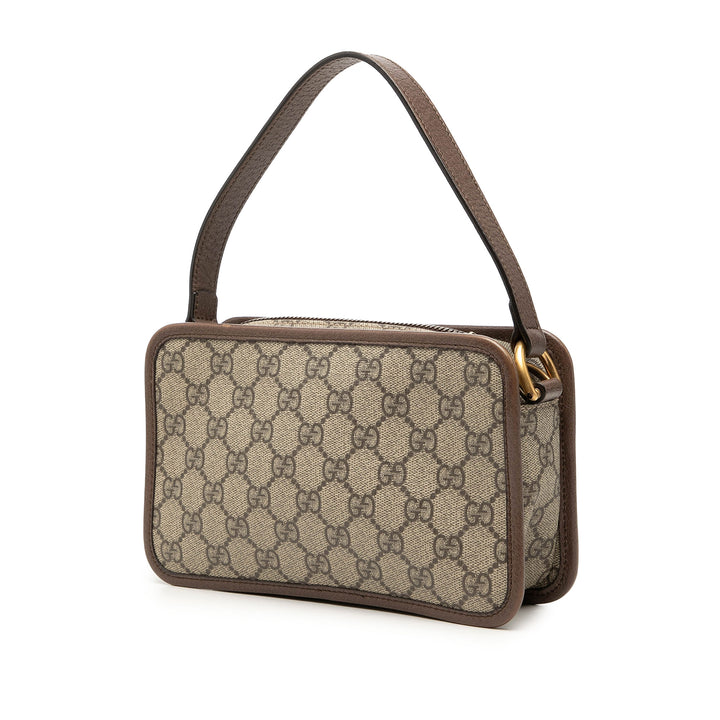 Gucci Sac à main Web Ophidia à GG Supreme Petit Beige – vue 2 – GABY PARIS