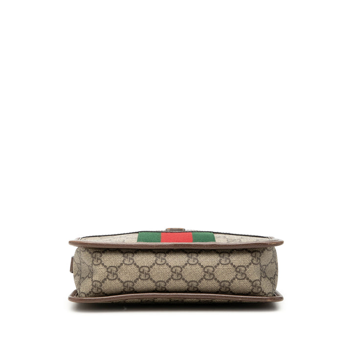 Gucci Sac à main Web Ophidia à GG Supreme Petit Beige – vue 3 – GABY PARIS