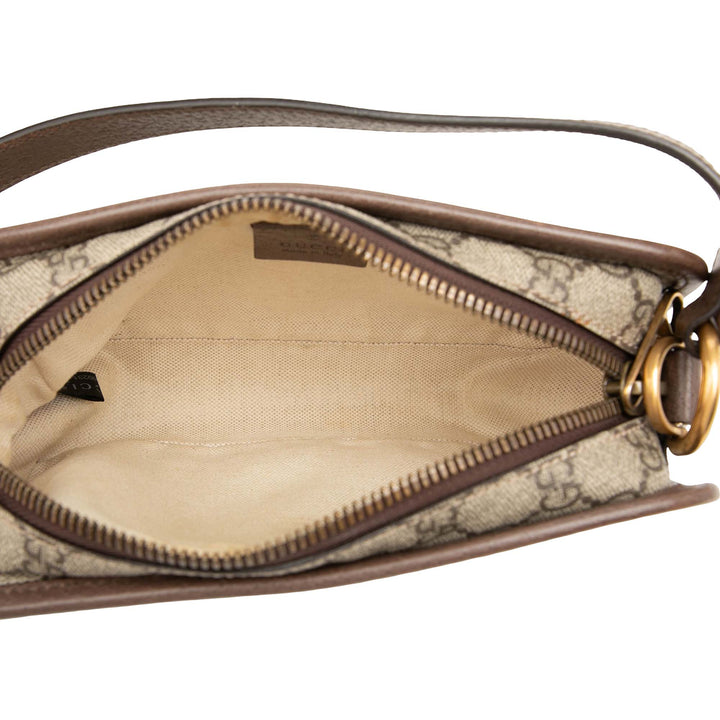 Gucci Sac à main Web Ophidia à GG Supreme Petit Beige – vue 4 – GABY PARIS