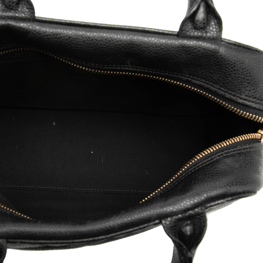 Chanel CC Matelassé Caviar Bowling Sac
