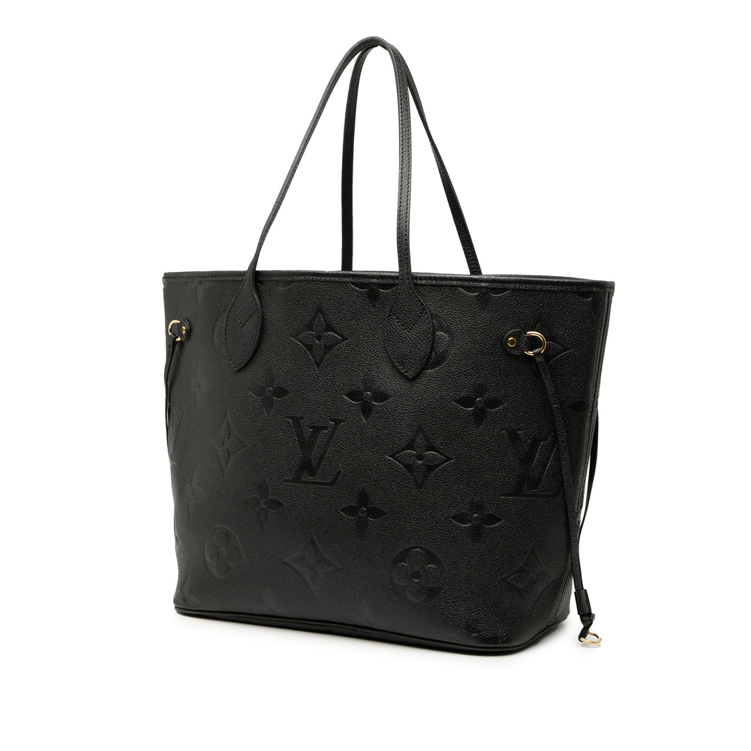 Louis Vuitton Monogram Giant Empreinte Neverfull MM Noir
