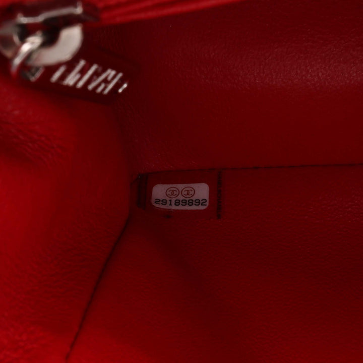 Mini Rectangular Classic Bicolor Patent Single Flap Red - Gaby Paris
