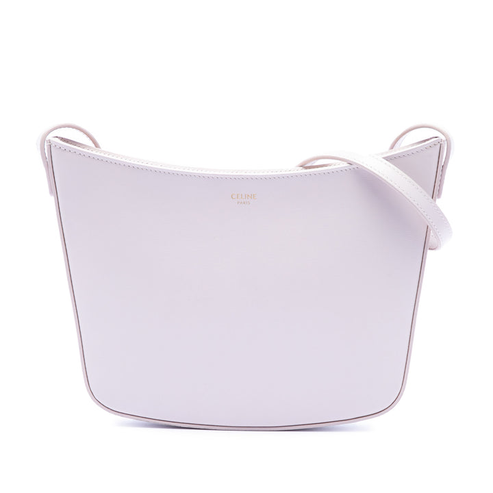 brillant Croque Sac Moyen Cuir de veau Rose