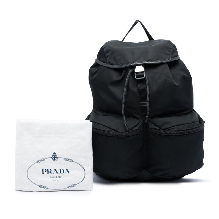 Prada Saffiano à finitions Tessuto Sac à dos