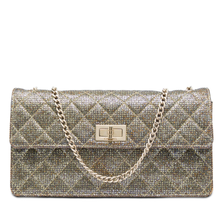 Chanel Matelassé Glitter Toile Reissue 2.55 à rabat