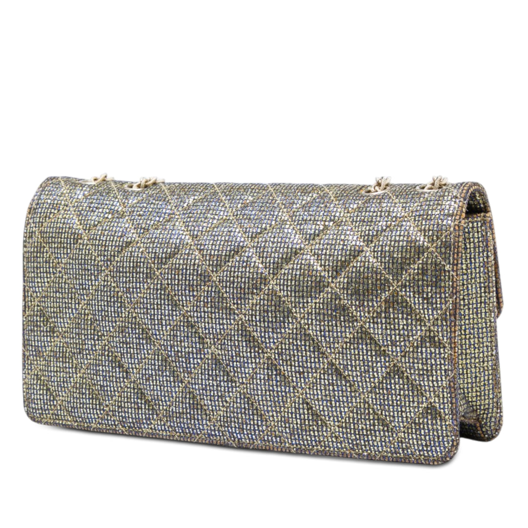 Chanel Matelassé Glitter Toile Reissue 2.55 à rabat