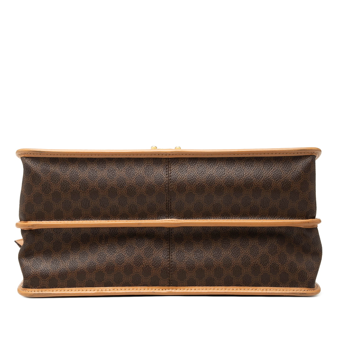 Celine Macadam Sac Toile enduite Marron – vue 3 – GABY PARIS