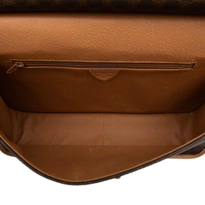 Celine Macadam Sac Toile enduite Marron – vue 4 – GABY PARIS