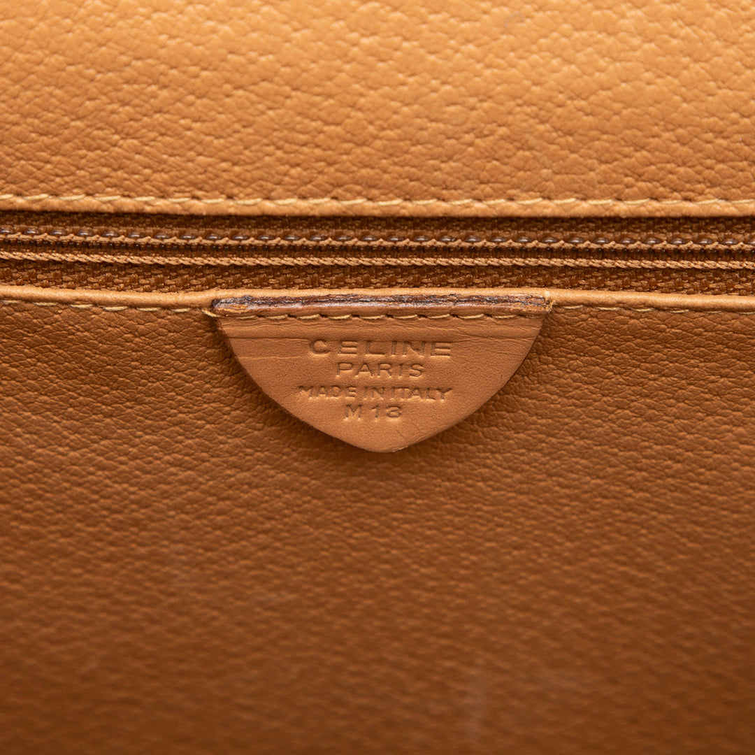 Celine Macadam Sac Toile enduite Marron – vue 5 – GABY PARIS