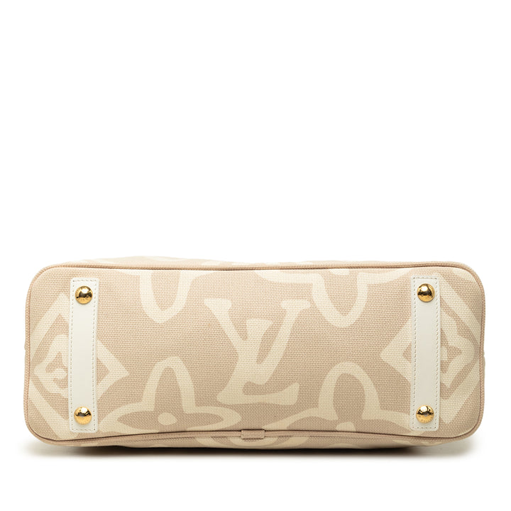 Louis Vuitton Tahitienne Cabas PM Monogram Beige – vue 3 – GABY PARIS