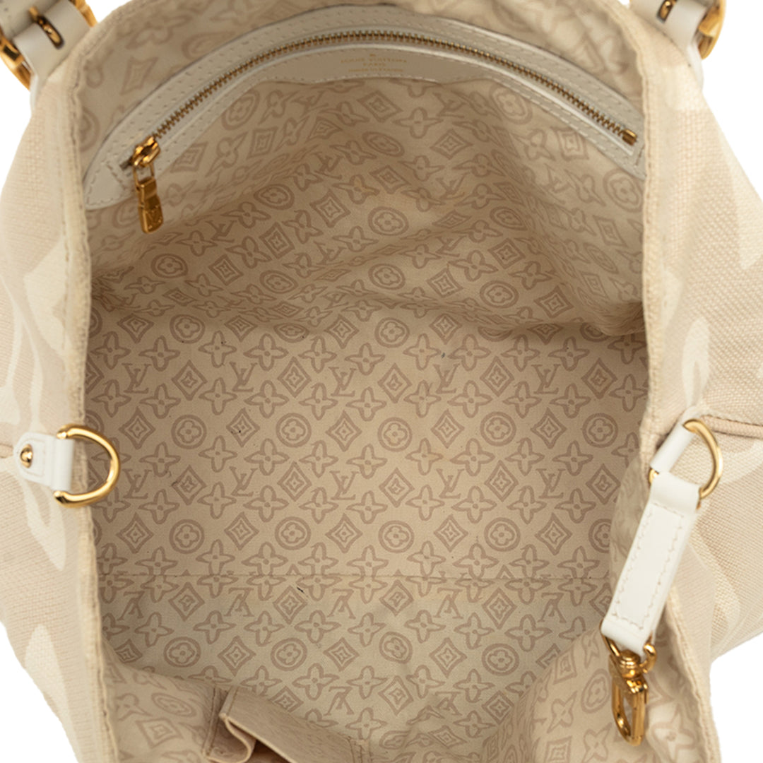 Louis Vuitton Tahitienne Cabas PM Monogram Beige – vue 4 – GABY PARIS