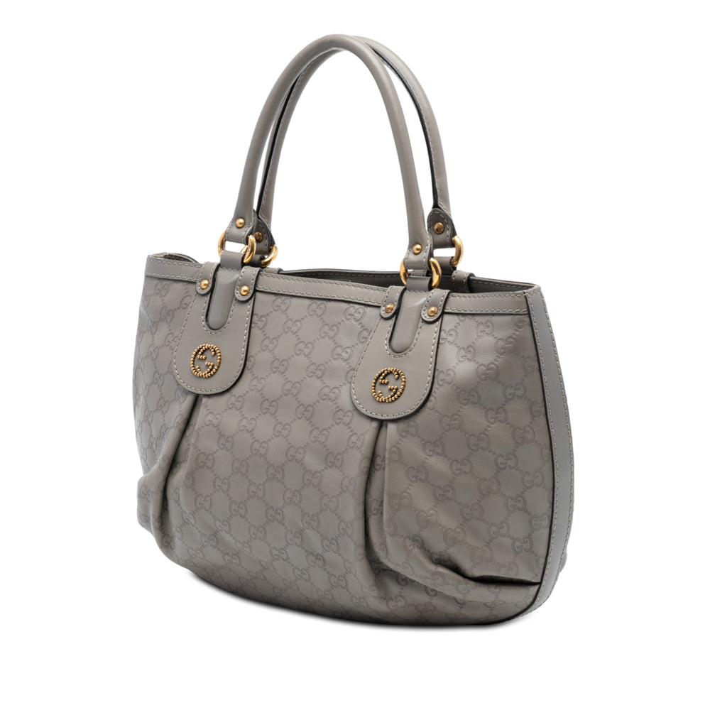 Gucci Cabas Guccissima Scarlett Gris – vue 2 – GABY PARIS