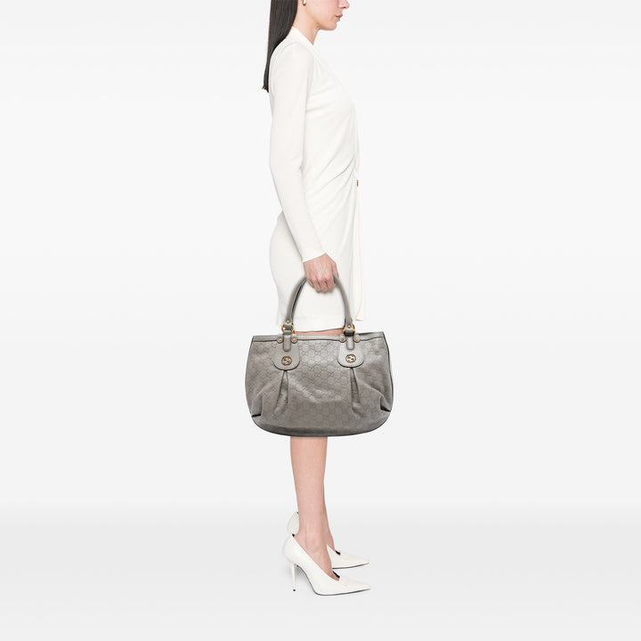 Gucci Cabas Guccissima Scarlett Gris – vue 7 – GABY PARIS
