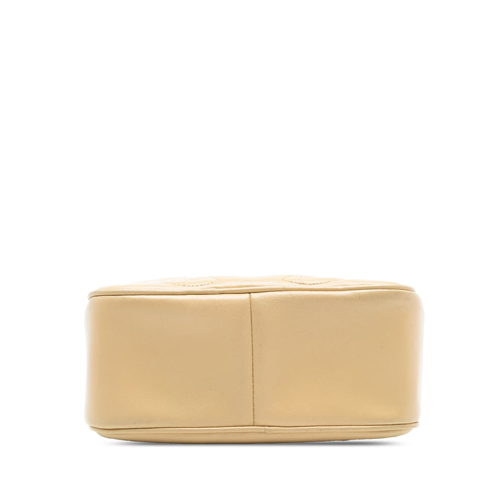 Chanel Triple CC Cuir d’agneau Pompon Chain Sac caméra